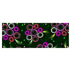 Floral Pattern Non Seamless Flower Banner And Sign 8  X 3  by Wegoenart