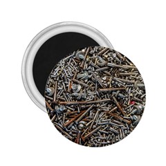 Screws Scrap Metal Rusted Screw Art 2.25  Magnets