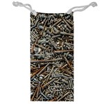 Screws Scrap Metal Rusted Screw Art Jewelry Bag Front