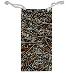 Screws Scrap Metal Rusted Screw Art Jewelry Bag Back