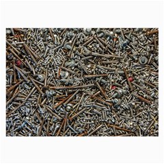 Screws Scrap Metal Rusted Screw Art Large Glasses Cloth