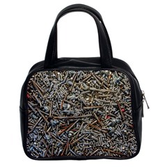 Screws Scrap Metal Rusted Screw Art Classic Handbag (Two Sides)