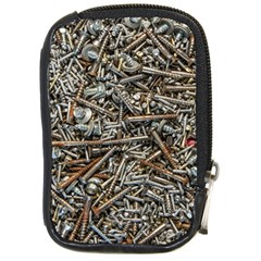 Screws Scrap Metal Rusted Screw Art Compact Camera Leather Case