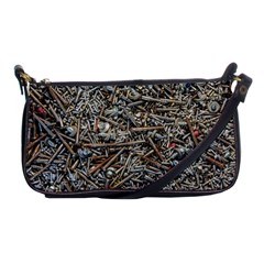 Screws Scrap Metal Rusted Screw Art Shoulder Clutch Bag