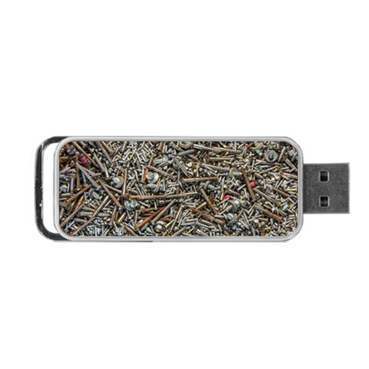 Screws Scrap Metal Rusted Screw Art Portable USB Flash (Two Sides)