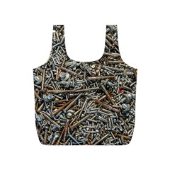 Screws Scrap Metal Rusted Screw Art Full Print Recycle Bag (S)