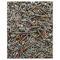 Screws Scrap Metal Rusted Screw Art Drawstring Bag (Small)