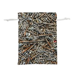 Screws Scrap Metal Rusted Screw Art Lightweight Drawstring Pouch (m) by Wegoenart