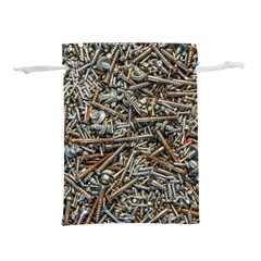 Screws Scrap Metal Rusted Screw Art Lightweight Drawstring Pouch (l) by Wegoenart