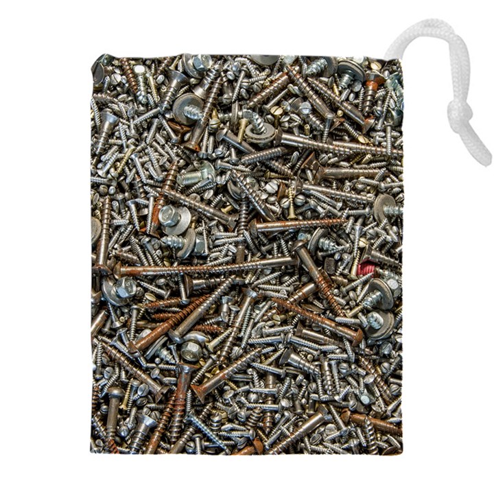 Screws Scrap Metal Rusted Screw Art Drawstring Pouch (4XL)