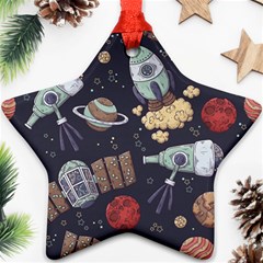 Hand-drawn-pattern-space-elements-collection Star Ornament (two Sides)