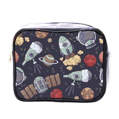 Hand-drawn-pattern-space-elements-collection Mini Toiletries Bag (one Side)