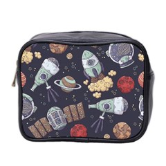 Hand-drawn-pattern-space-elements-collection Mini Toiletries Bag (two Sides)