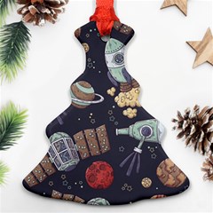 Hand-drawn-pattern-space-elements-collection Christmas Tree Ornament (two Sides)