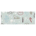 Winter Pattern Background Element Banner and Sign 8  x 3  Front