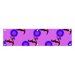 Illustration Flower Floral Design Pattern Banner And Sign 4  X 1 