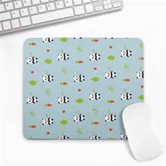 Background Pattern Panda Bamboo Large Mousepads by Ravend