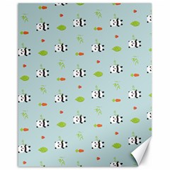 Background Pattern Panda Bamboo Canvas 16  X 20  by Ravend