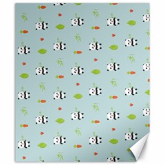 Background Pattern Panda Bamboo Canvas 20  X 24  by Ravend