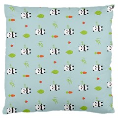 Background Pattern Panda Bamboo Standard Flano Cushion Case (one Side) by Ravend