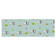 Background Pattern Panda Bamboo Banner And Sign 6  X 2 