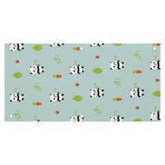 Background Pattern Panda Bamboo Banner And Sign 6  X 3  by Ravend