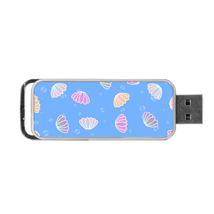 Seashell Clam Pattern Art Design Portable USB Flash (Two Sides)