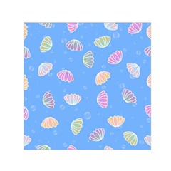 Seashell Clam Pattern Art Design Square Satin Scarf (30  X 30 ) by Ravend