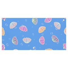 Seashell Clam Pattern Art Design Banner And Sign 6  X 3 