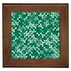 Patterns Fabric Design Surface Framed Tile by Ravend