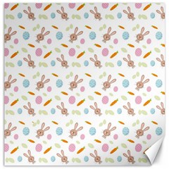 Easter Bunny Pattern Hare Canvas 12  X 12 