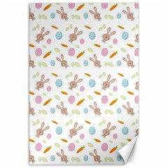 Easter Bunny Pattern Hare Canvas 20  X 30  by Ravend