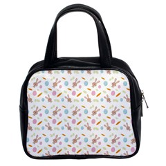 Easter Bunny Pattern Hare Classic Handbag (two Sides) by Ravend