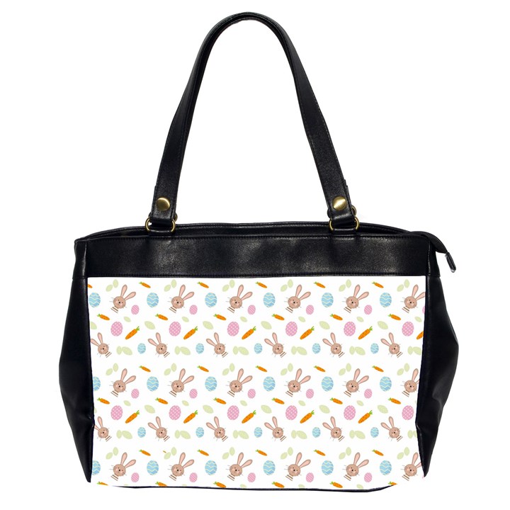 Easter Bunny Pattern Hare Oversize Office Handbag (2 Sides)