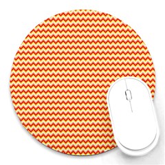 Pattern Zig Zag Stripe Geometric Round Mousepads