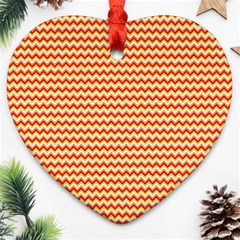 Pattern Zig Zag Stripe Geometric Ornament (Heart)