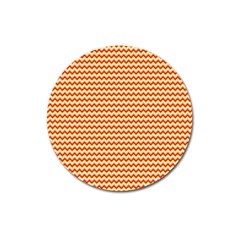 Pattern Zig Zag Stripe Geometric Magnet 3  (Round)