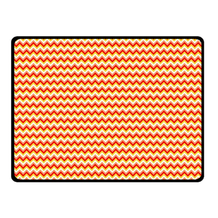 Pattern Zig Zag Stripe Geometric Fleece Blanket (Small)