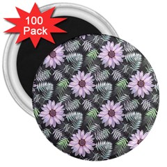 Flower  Petal  Spring Watercolor 3  Magnets (100 Pack) by Ravend