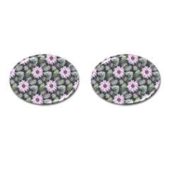 Flower  Petal  Spring Watercolor Cufflinks (oval) by Ravend