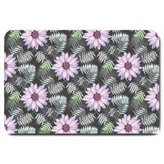 Flower  Petal  Spring Watercolor Large Doormat  by Ravend