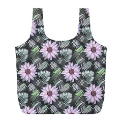 Flower  Petal  Spring Watercolor Full Print Recycle Bag (l) by Ravend