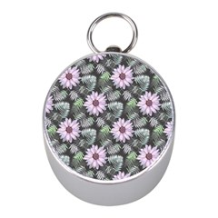 Flower  Petal  Spring Watercolor Mini Silver Compasses by Ravend