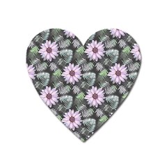 Flower Petal Spring Watercolor Heart Magnet by Ravend