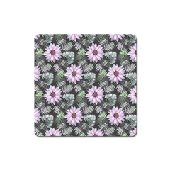 Flower Petal Spring Watercolor Square Magnet by Ravend