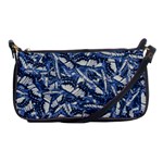 Butterflies Motif Collage Pattern Shoulder Clutch Bag Front