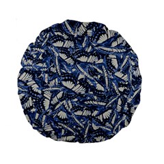 Butterflies Motif Collage Pattern Standard 15  Premium Round Cushions