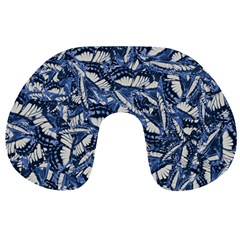 Butterflies Motif Collage Pattern Travel Neck Pillow