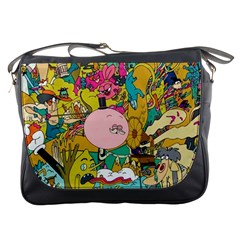 Cartoon Wallpapers Messenger Bag by Jancukart