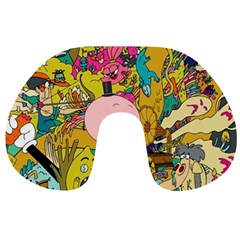 Cartoon Wallpapers Travel Neck Pillow